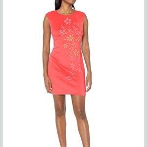 NEW London Times Women's Laser Cut Sheath Dress size:16